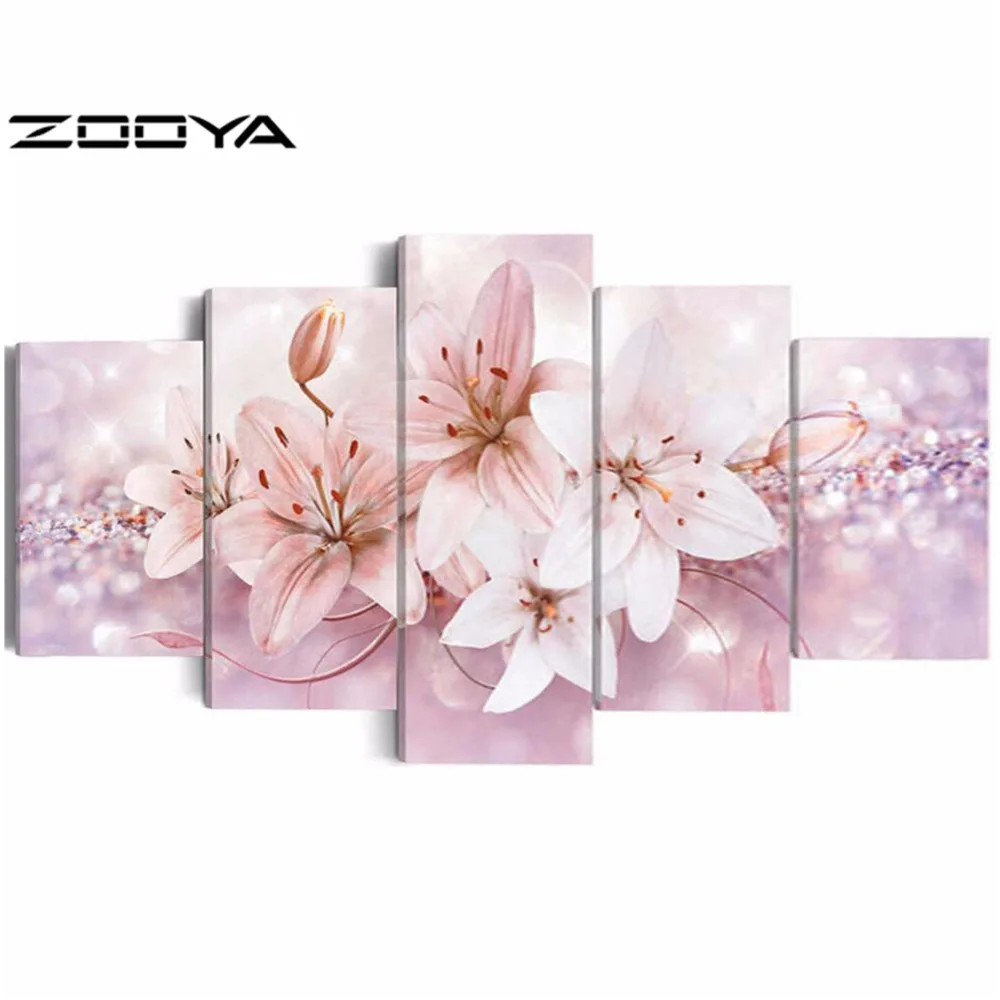 

ZOOYA 3d Needlework Diamond Painting Beautiful Landscape Flowers Diamond Embroidery All Drill Rhinestone Mosaic Pictures AT1735