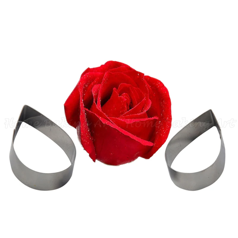 Rose petal fondant flower petal cake cutter, stainless steel cutter