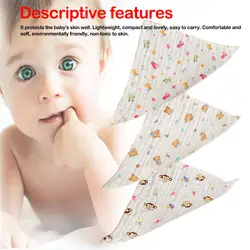 Шейный платок детский хлопковый марлевый квадратный детский слюнявчик полотенце Марлевое квадратное полотенце детское полотенце с
