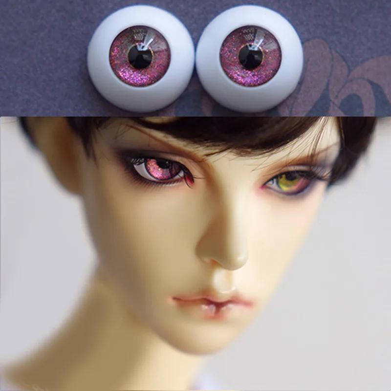 Глаза для кукол зеленый фиолетовый 1/3 1/4 1/6 bjd игрушки sd очков 8 мм 16 18 20 акриловые