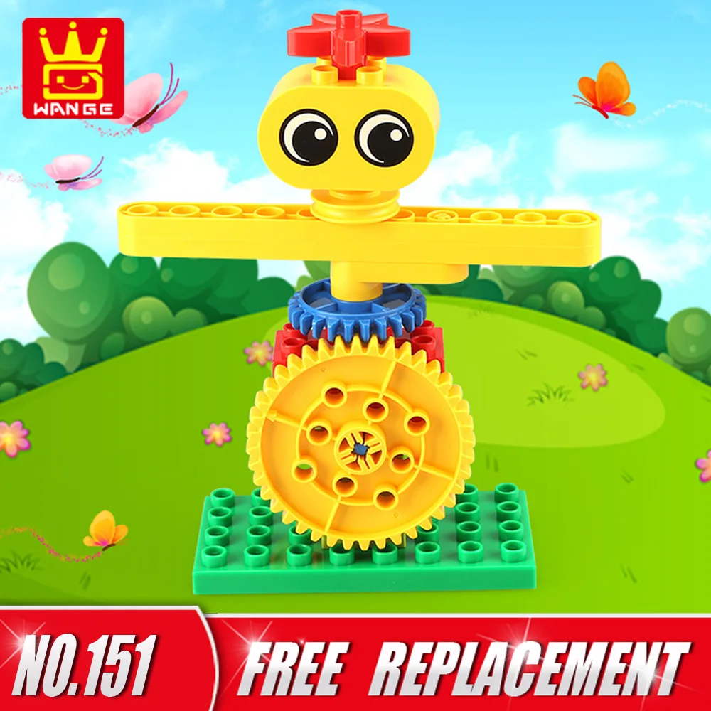 Legoed technic Large particle block Big Size Bricks  Rotary Scarecrow Blocks Creative DIY Building Blocks Educational Kids Toys