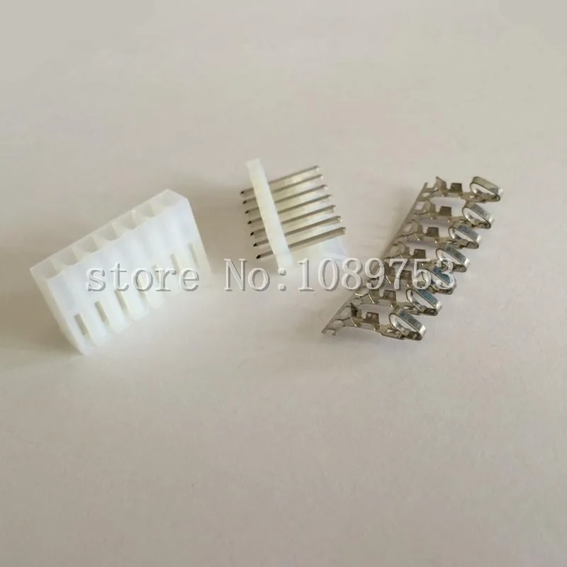 20sets/Lot CH 3.96mm 7 Pin Connector Kit Straight Pin Header+Terminal