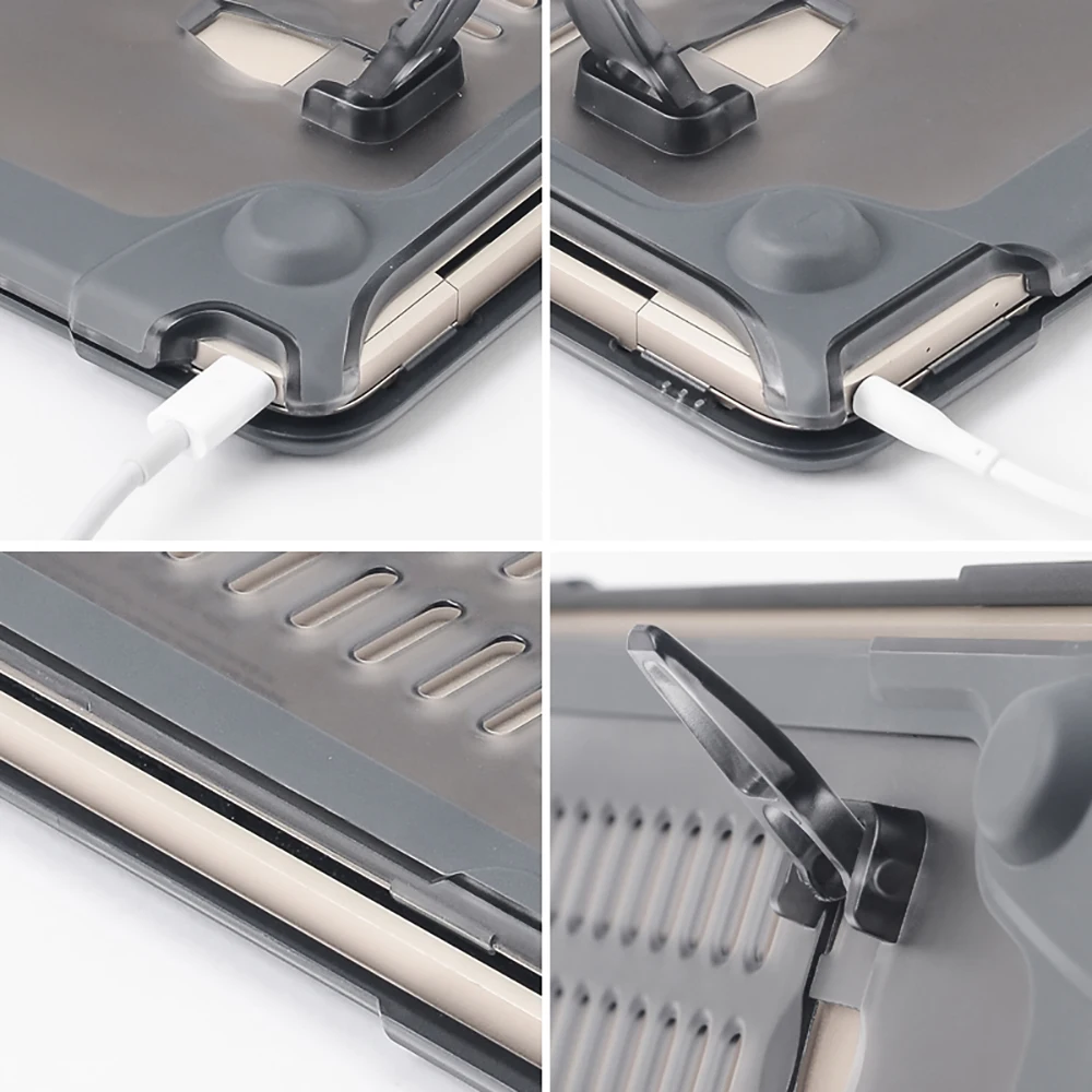 Жесткий Ультратонкий чехол подставка для ноутбука Macbook New Air 13 A1932 Pro Retina 11 12 15