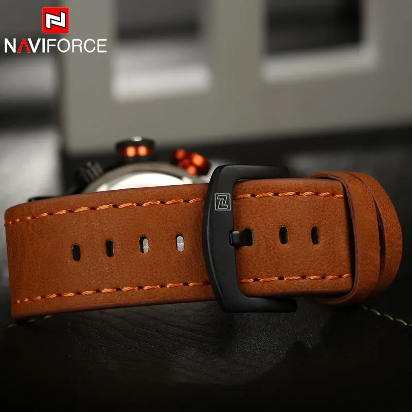 NAVIFORCE мужские спортивные часы с двойным дисплеем светодиодные цифровые