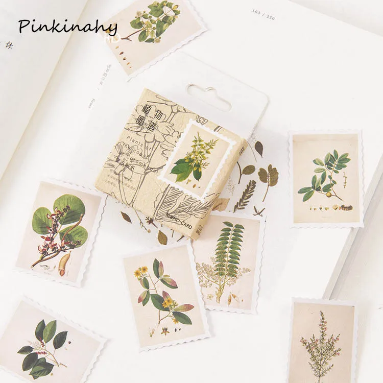 

45 PCS/lot Vintage Plants Mini Paper Sticker Decoration DIY Ablum Diary Scrapbooking Label Sticker Kawaii Stationery