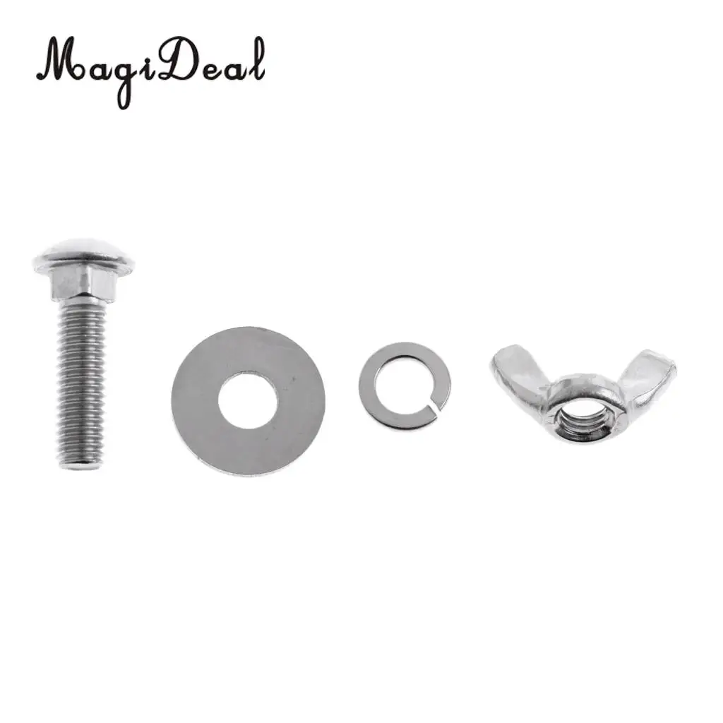 MagiDeal Tech Scuba Diving Backplate Stainless Steel Butterfly Screw Bolts Wing Nuts 1 Set for Snorkeling Swimming Diving Dive