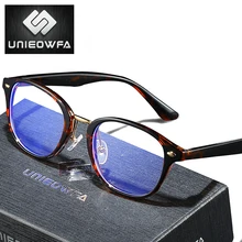 UNIEOWFA, gafas graduadas redondas Retro Para mujer y hombre, gafas ópticas para miopía, gafas con luz azul, gafas fotocrómico progresivo