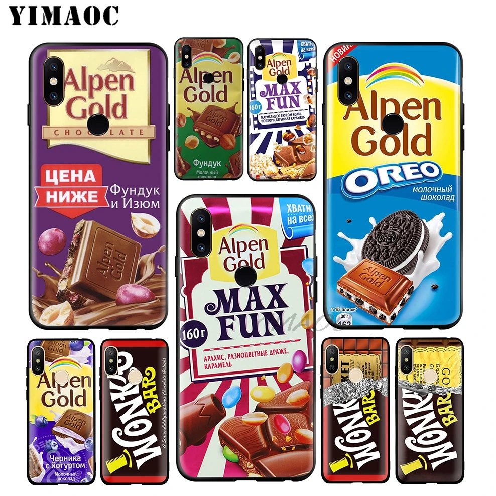 Мягкий чехол YIMAOC Alpen с изображением шоколада wonka Bar для Xiaomi Mi 9 9T 8 SE 6 MAX 3 A1 A2 Lite MIA1 MIA2