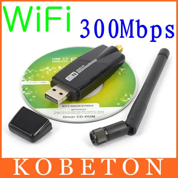  300 Mbps Wireless Adapter USB 2.0 WiFi 2.4G Network Lan Card With Antenna Realtek 8191 for windows XP Vista 7 8 Linux MAC 