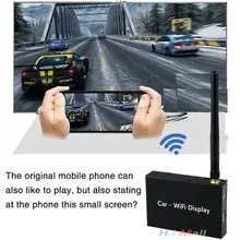 2.4 Г Автомобилей, Wi-Fi Дисплей Зеркало Ссылка Box Miracasst Airplay DLNA HDMI для Android iOS
