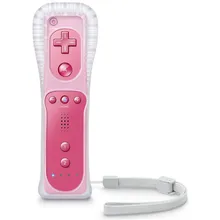 Розовый 2 в 1 пульт дистанционного управления Встроенный Motion Plus консоль Nintendo Wii игры