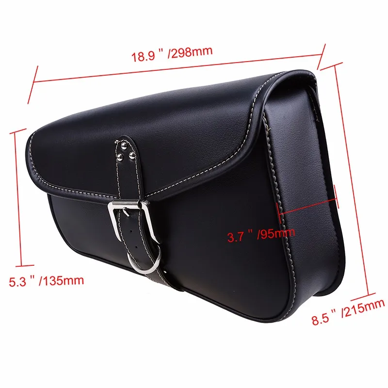 Bolsa de Sela da Motocicleta Couro do Plutônio Armazenamento para Harley Moto ao ar Possbay Lado Bagsblack Ferramenta Bolsa Ferro 883 Sportster 1200 Bolso Livre 3 Cheap Baú p motos