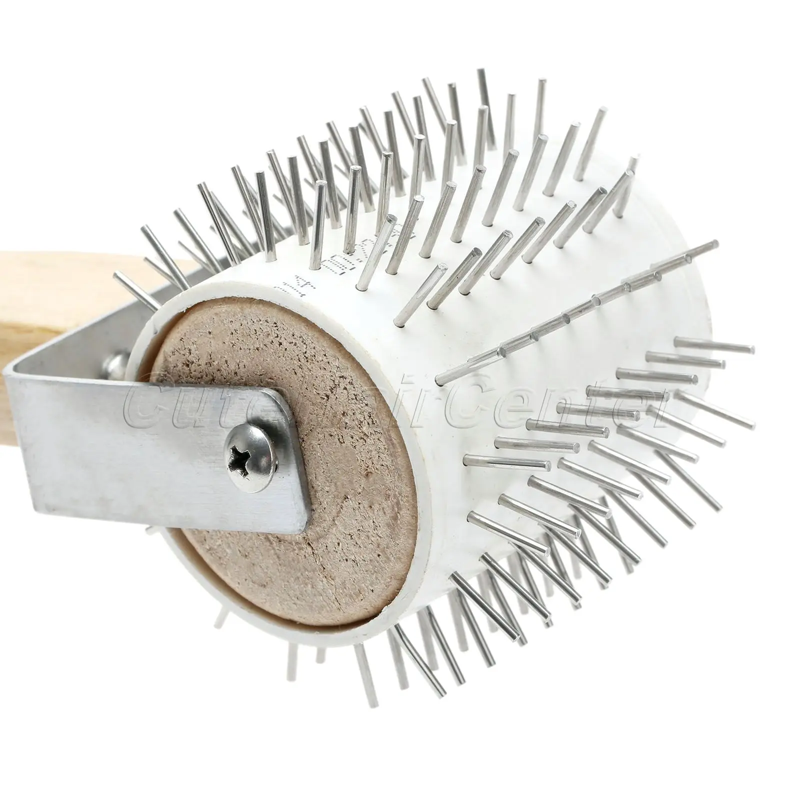 Strumento per Apicoltura Accessori per Apicoltura con Manico in Legno per LEstrazione del Miele Rullo A Spillo Manuale