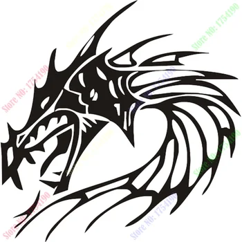 

Hot Sale Fire Dragon Head wall sticker home decorative stickers living room wall pictures quote wallpaper