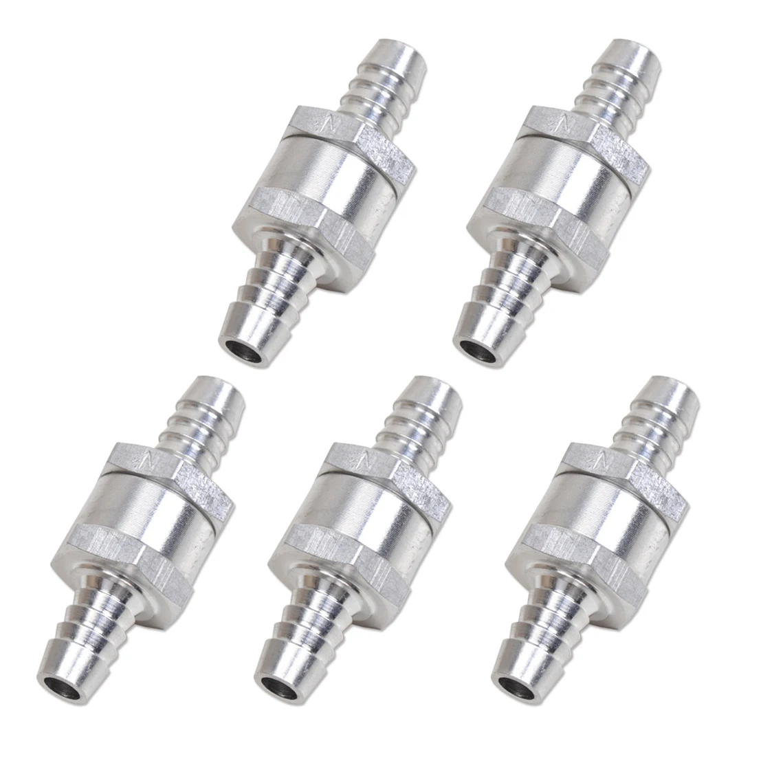 beler 5 PCS 10mm 3/8" Fuel Non Return One Way Check Valve Petrol Diesel