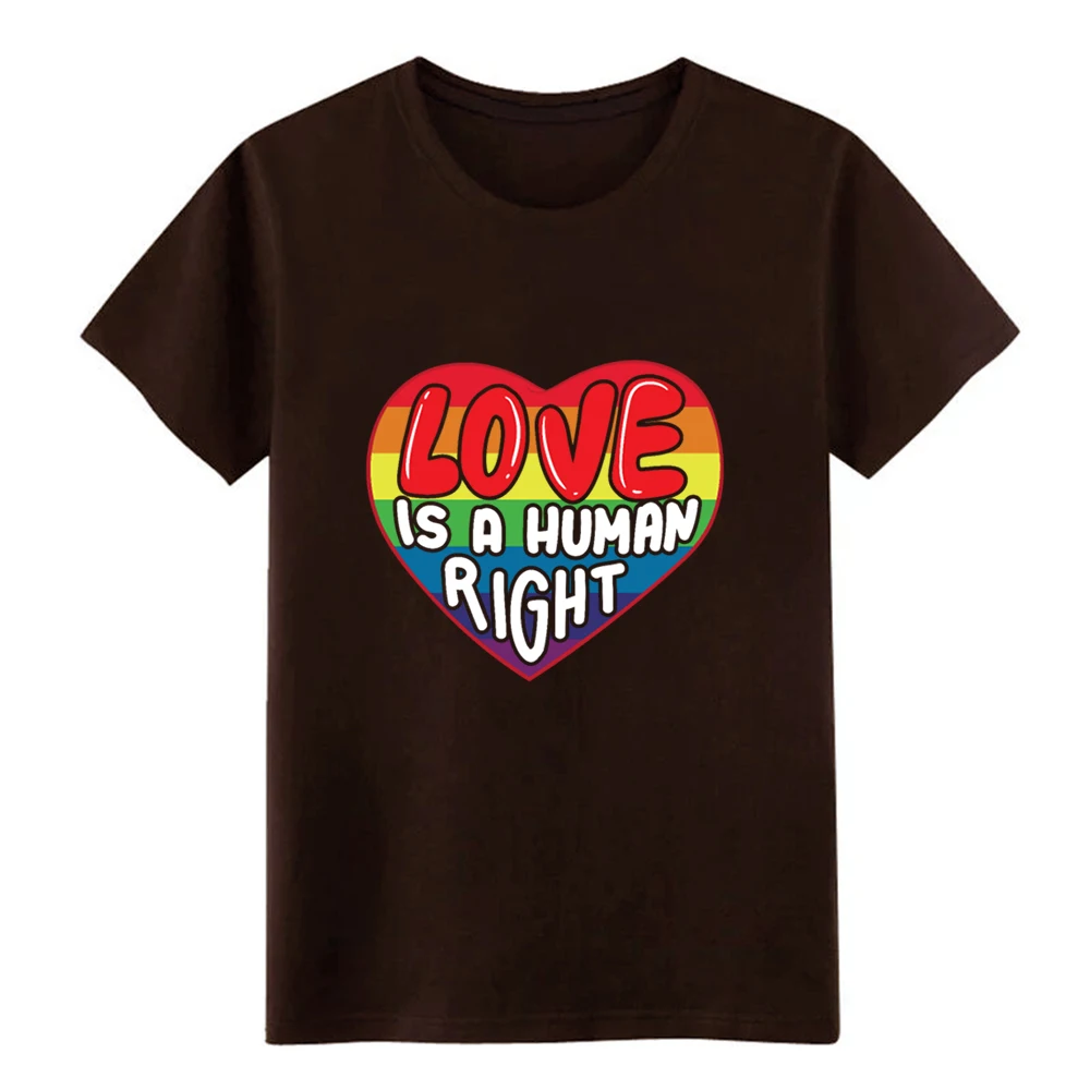 Мужская футболка Love Is A Human Right LGBTQ с коротким рукавом подарок на весну S
