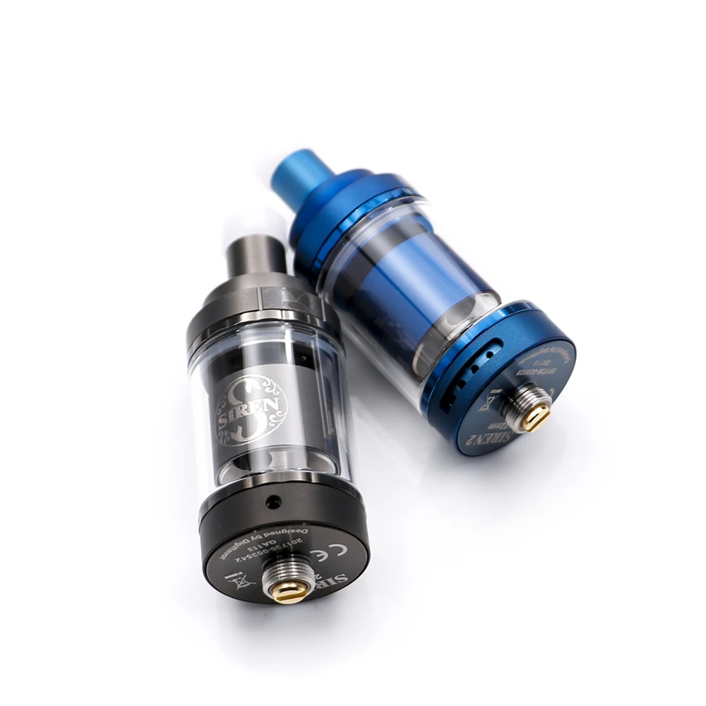 4 шт./лот Digiflavor Siren V2 GTA MTL Tank 24 мм версия 5 мл бак Регулировка Потока Воздуха