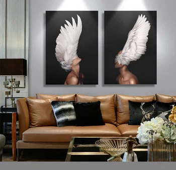 

Wall Art Abstract Modern flower women Hand Painted Canvas Oil Painting