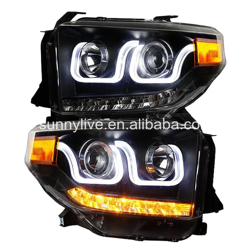 For TOYOTA Tundra LED Head Lamp 2014 year Black Housing LF -in Car