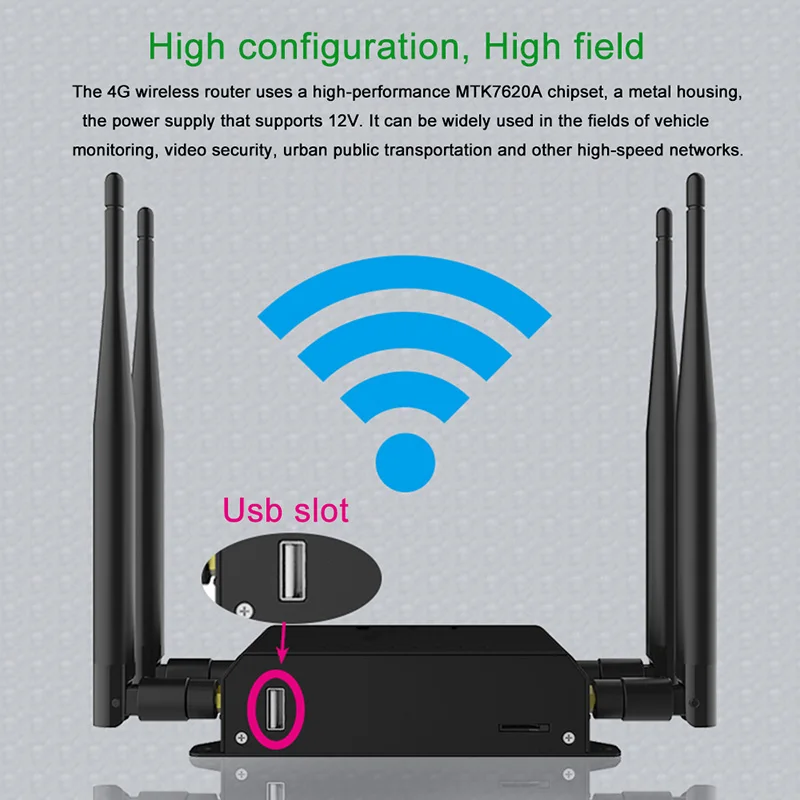 Cioswi WE826-T2 Router WiFi 4G Modem 3G Có Khe SIM Điểm Truy Cập Openwrt 128MB 12V GSM 4G LTE USB 1Wan 4LAN Router best wireless router for home