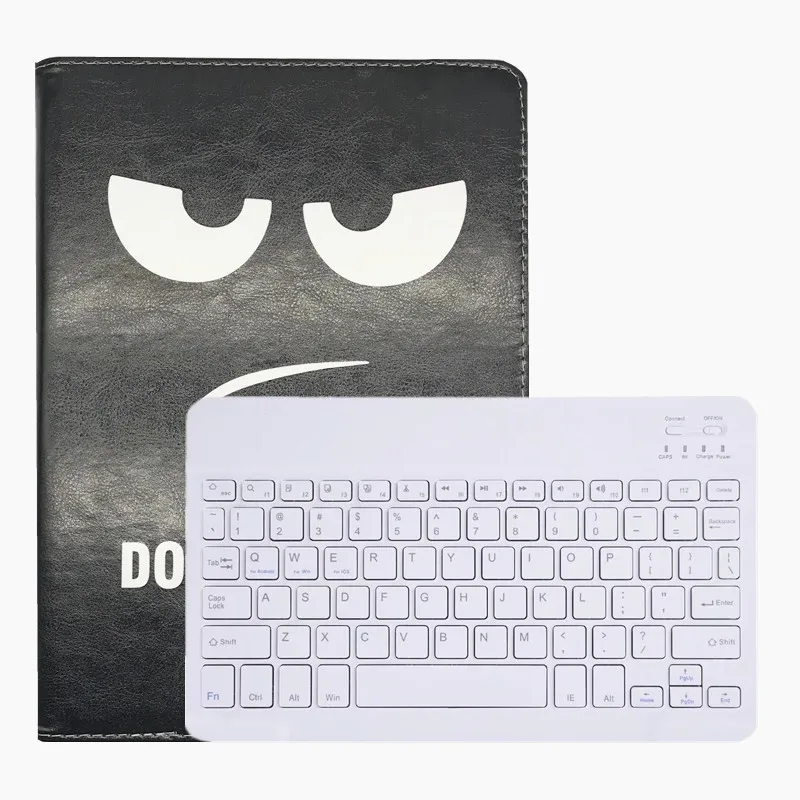 Для Prestigio MultiPad PMT5771 PMT5791 PMT7781 PMT3301 PMT3201 PMT3101 4g_3-сложенный чехол+ клавиатура Bluetooth+ ручка+ пленка+ салфетки - Цвет: DYJ