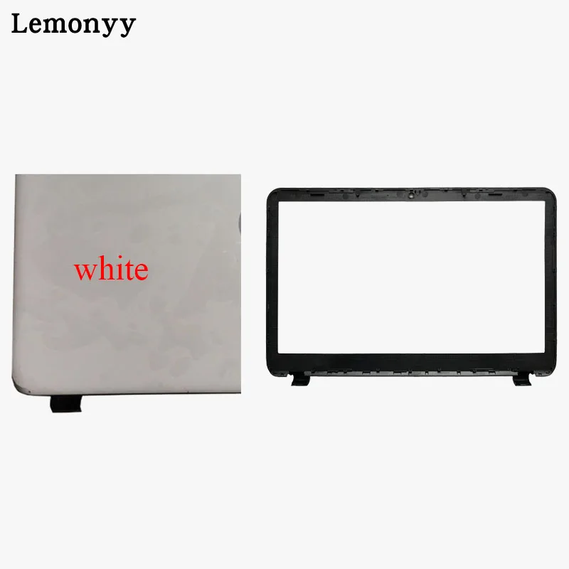 Для ноутбука hp 15-G 15-R 15-T 15-H 15," 760967-001 AP14D000C70 верхняя жк-задняя крышка/ЖК-рамка Передняя рамка/петли - Цвет: White and B