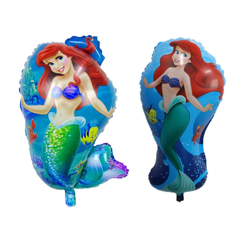 

1PC 40*70cm Mermaid Foil Balloon Cartoon Fish Shape Mylar Balaos Birthday Party Ariel Theme Supplies Globos Kids Fish Toy