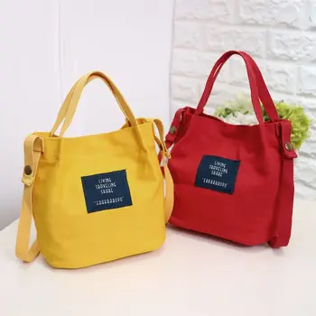 

Women's Canvas Handbag Shoulder Bag Tote Purse Cute Travel Bucket bag