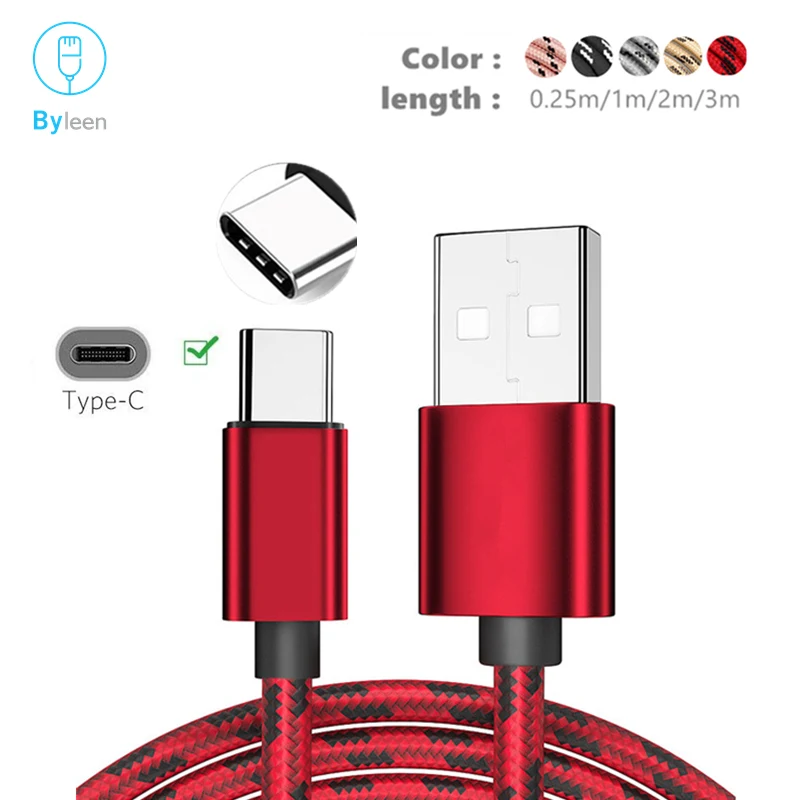 

3/2/1/0.2 Meter USB 3.1 Type C Cable 2.4A Fast Charger Cord for Xiaomi Mi 8 9 se mi 6x Mix 2 Global Edition/Standard Edition