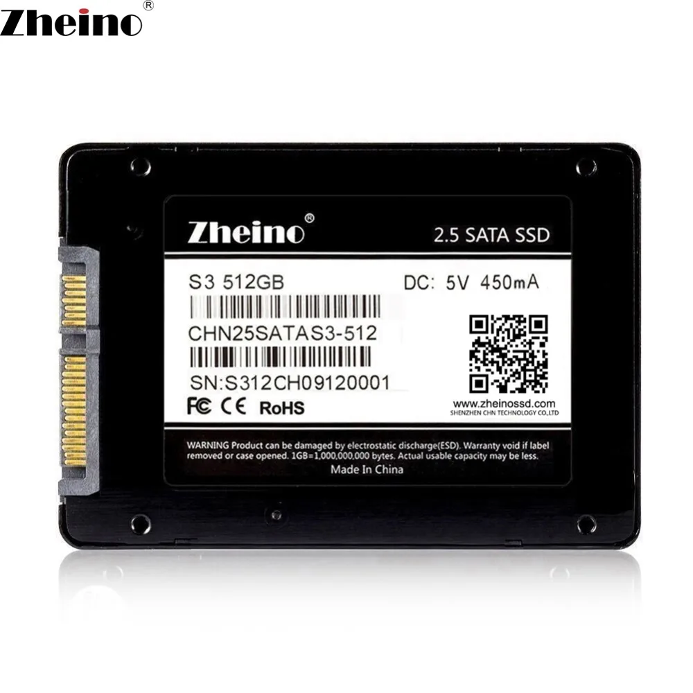 Новости! S3-512GB SATAIII SSD Внутренний твердотельный жесткий диск с zheino 6 ГБ/сек. ssd для настольных ПК