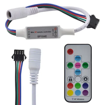 

SP104E RF mini controller various IC models 15 key LED simple copper wire string controller