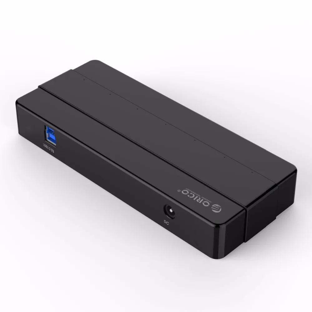 ORICO H7928-U3 7 Порты и разъёмы USB3.0 Настольный концентратор, украшенное мозаикой из драгоценных камней, 12V Мощность адаптер USB 3,0 концентратор