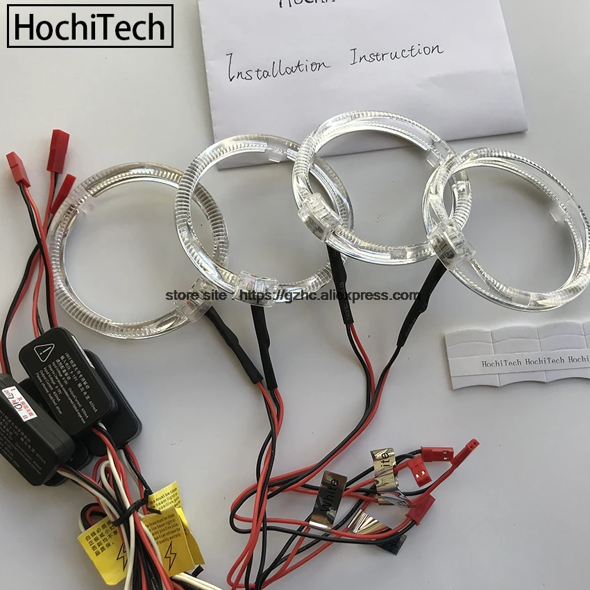 

HochiTech Cree LED Chip Light Guide Angel Eyes Kit White Halo Ring daytime light with Dimmer Fuction For BMW Z4 E85 E86 2000-08'