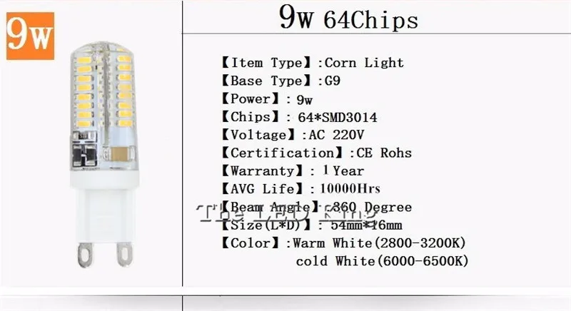 G9 светодиодные лампы AC 110 V 220 V 7 Вт 9 Вт 10 Вт 12 Вт 15 Вт SMD 3014 лампа, заменяющая галогенновую лампу 40 Вт Светодиодный свет 360 градусов угол луча прожектора