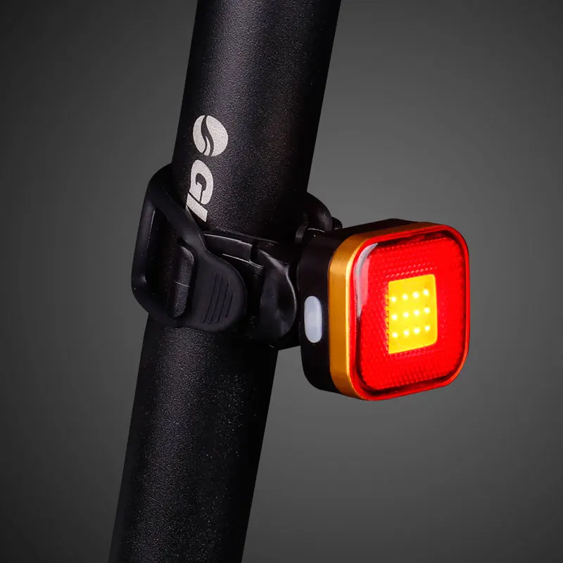 Bicycle Rear Lamp Aero Blade Round Seatpost Mount W/ Bag Clip Up to 50 Hours USB Charge LED COB Lantern Cycling Warning Light