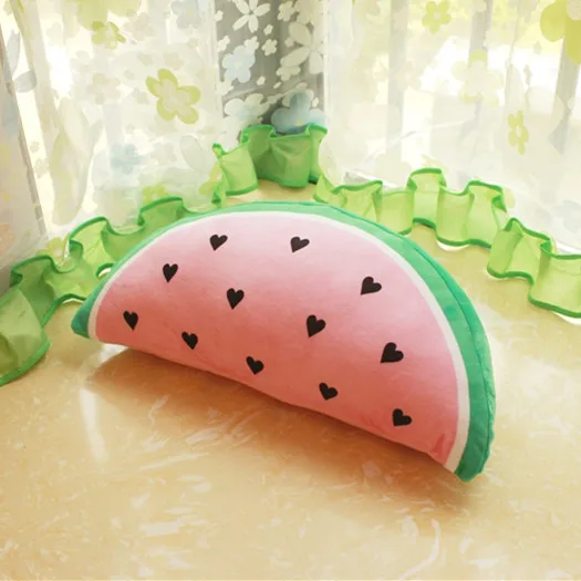 Мультяшный арбуз/мороженое, Успокаивающая подушка для сна, детская комната, Декор, детские рождественские подарки, милая мягкая подушка для спины - Цвет: watermelon