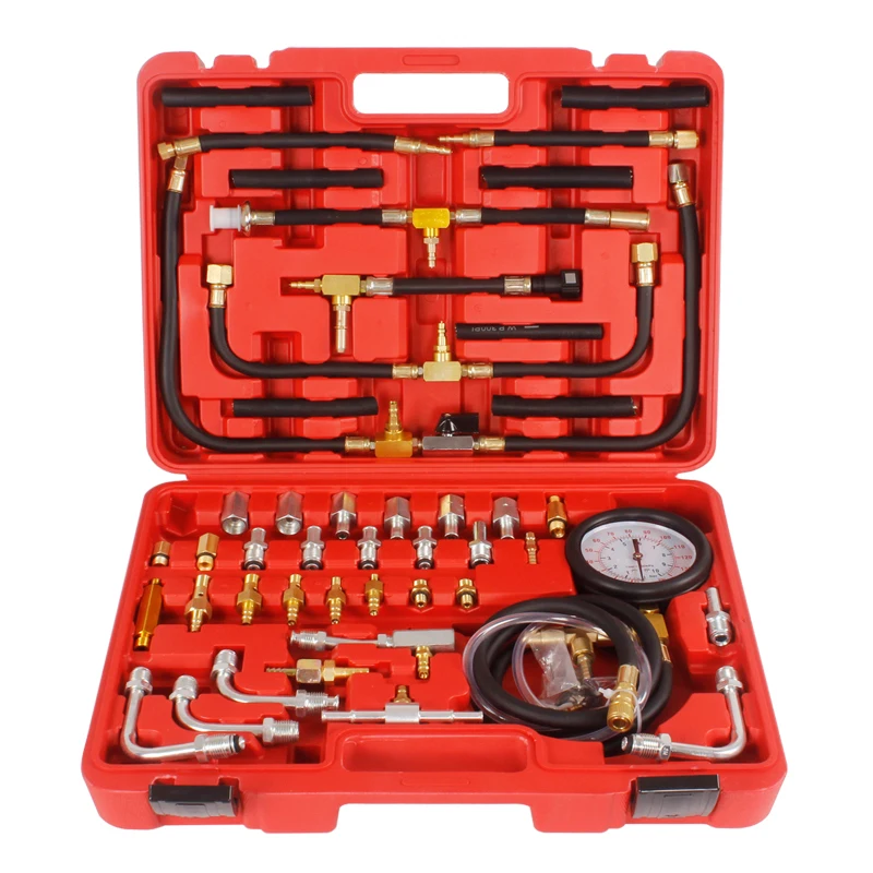 

Car Fuel Pressure Tester Gauge Sensor Kit Fuel Injection Pump Meter Testers 0-140 Universal Auto Manometer Engine Testing TU-443