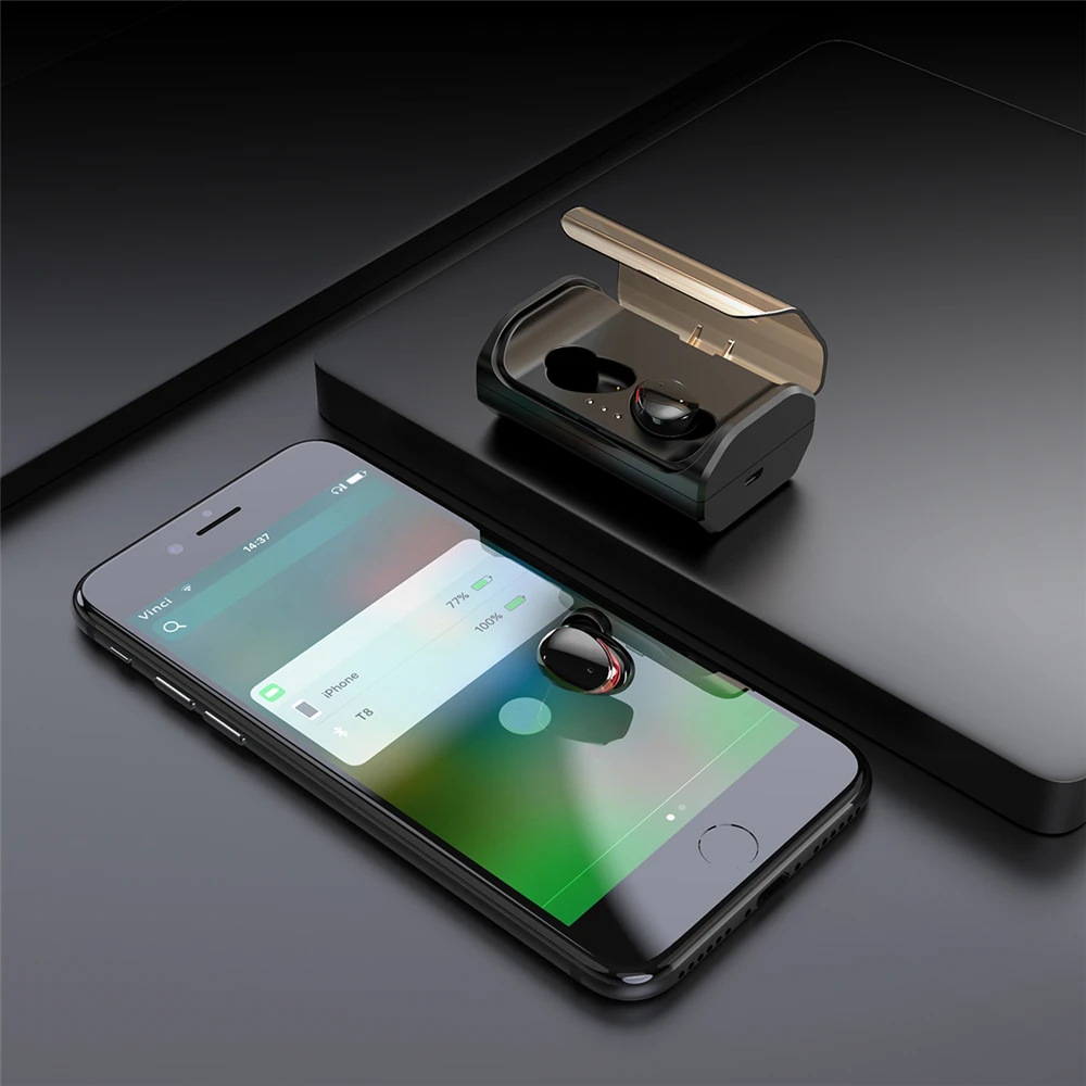 T8 Mini TWS Bluetooth 5 0 настоящие беспроводные наушники вкладыши Наушники глубокий бас