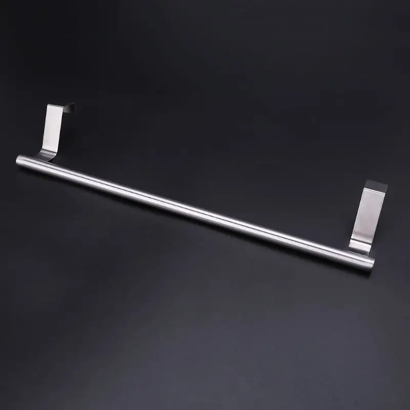 

Over Door Towel Rack Bar Hanging Holder Bathroom Kitchen Hotel Cabinet Shelf Rail Stainless Steel