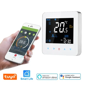 

WiFi Smart Thermostat Programmable Central air conditioner EU UK timer Temperature Control Smart life Alexa Google Voice Control