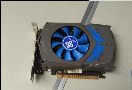 Used original game graphics card for the Soyo GTX650 1G DDR5 128bit PCI-E used gtx740 energy efficient desktop game disassemble graphics 1gd5