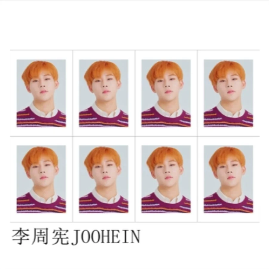 Kpop Monsta X членов вы там коллективные карты WonHo фотокарты школа ID фото 8 шт./компл