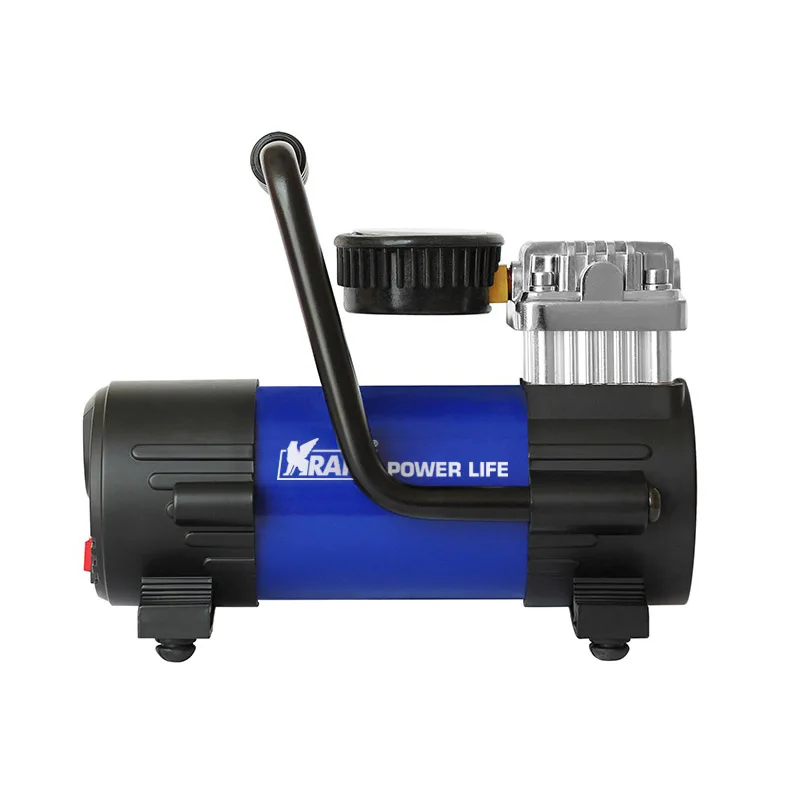 Компрессор автомобильный KRAFT КТ 800027 Power Life BASIC (Максимальное давление 7 атм, производительность 35 л.мин,  напряжение питания 12В, прикуриватель или клеммы АКБ, сумка)