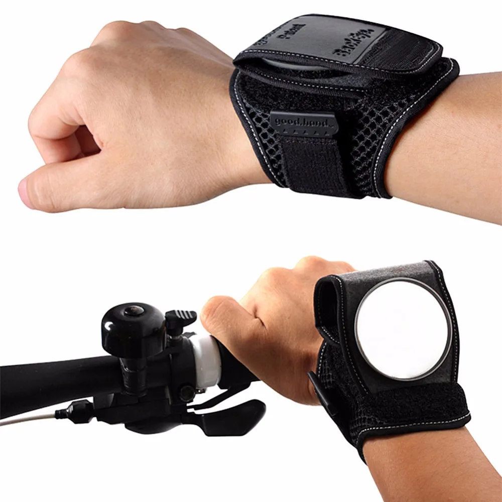 Bicycle Wrist Rear View Mirror 360Degree Rotate Viewfinder Bike