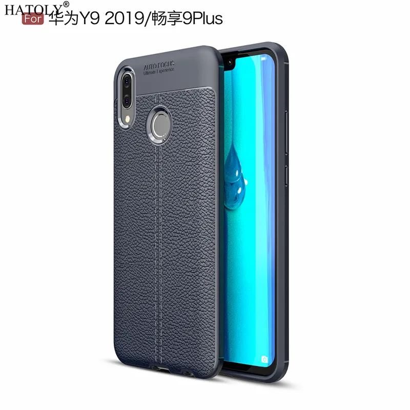 

HATOLY Case For Huawei Y9 2019 Pattern PU Leather Dirty Resistant Soft TPU Silicone Back Cover Cases For Huawei Y9 2019 JKM-LX1