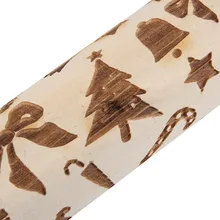 Рождественский олень тисненая Скалка деревянная игрушка "сделай сам" Кухня пицца печенье RT99