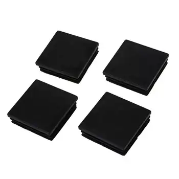 

HOT-Plastic Square Tubing Tube Insert Blanking End Caps 50mm 2 inch 4 Pcs