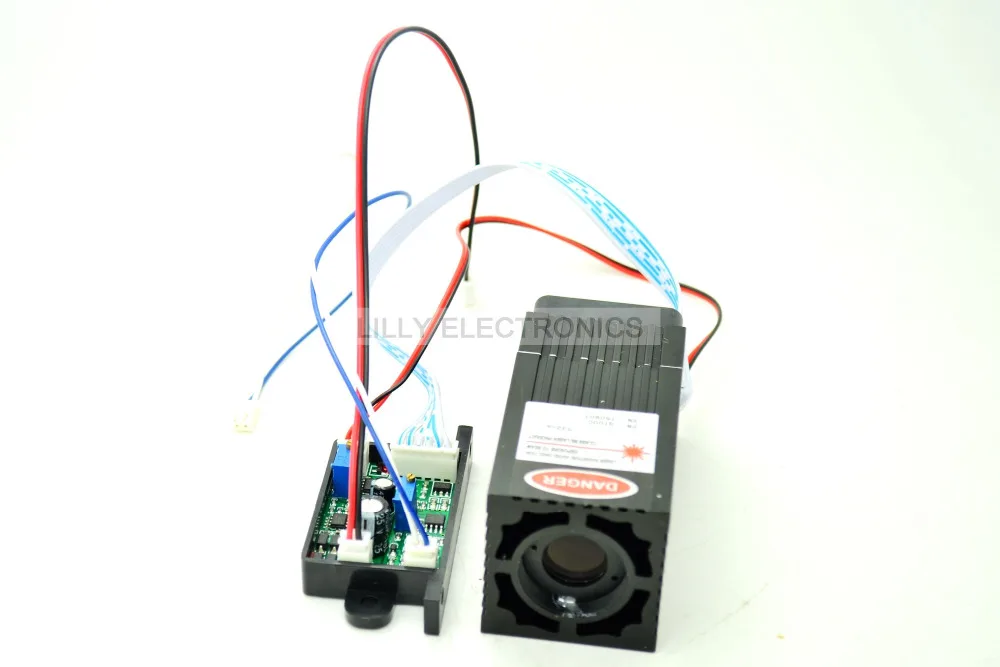 Verde do Laser de Diodo Diodo de 12 Fat Feixe 100 mw 532nm Módulo de 12 v