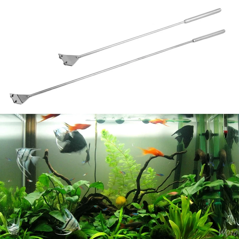 

Aquarium Fish Tank Stainless Steel Algae Coralline Scraper Blade Cleaner Tool-W110