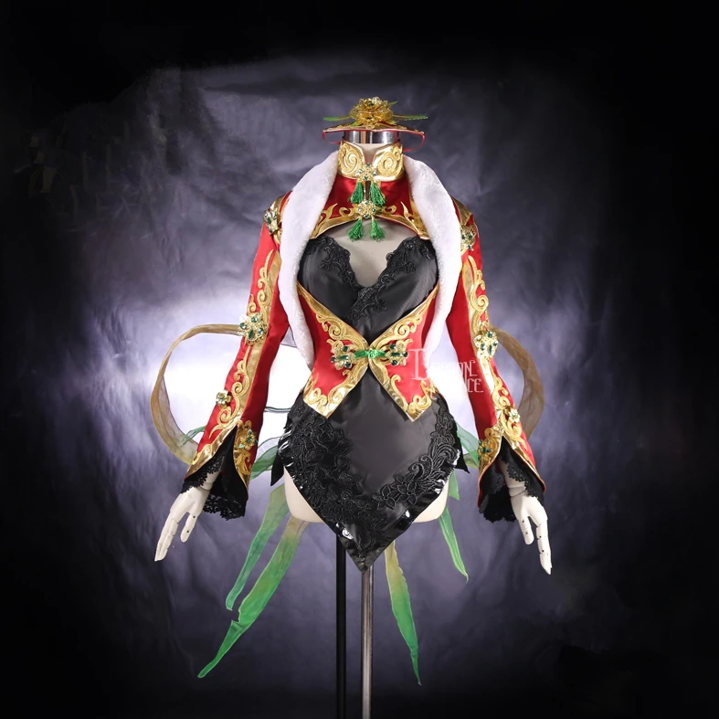 

[Customized] 2018 Game LOL Female Akall Spring New Skin Uniform Cosplay Costume Full Set For Halloween Carnival Free Shipping.